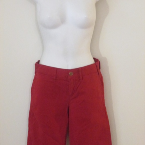 Tory Burch Brick Bermuda Shorts Sz 24 NWOT 150 - Picture 1 of 7
